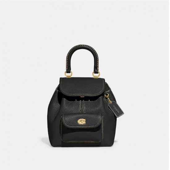 Coach Women Riya Backpack 21 Brass Black